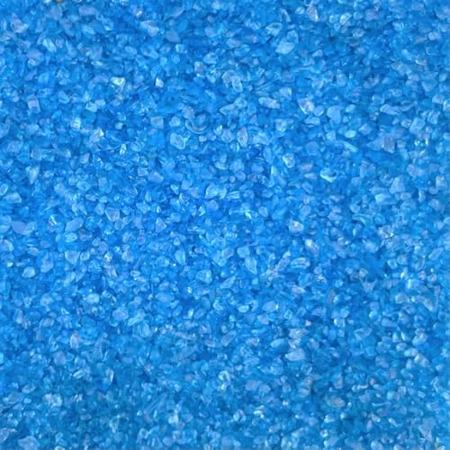naninoa GLASGRANULAT 1-2mm. Glassand, Glas Deko 300g. Farbe: BLAU