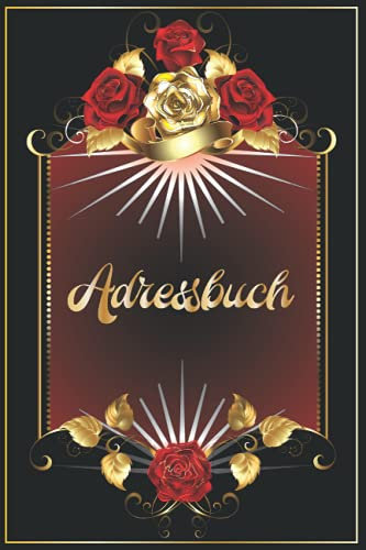 Adressbuch: Telefonnummer Buch A5 mit Internet Passwort Keeper || Telefonregister Senioren - Rosen Telefonnummer - Viel Glück Geschenke