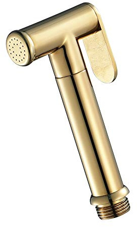 PINCHU Main Tenue Robinets de Bidet Toilette Tête Pulvérisateur, Laiton WC Salle de Bain Douche Bidet Spray,Parfait pour Hygiène personnelle, Soins de Nettoyage,d'or