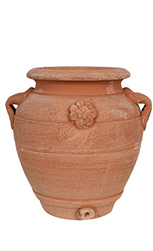 Biscottini Pots en Terre Cuite artisanaux 15x20x15 cm | Vase en Terre Cuite intérieur et extérieur | Pots Succulents Made in Italy