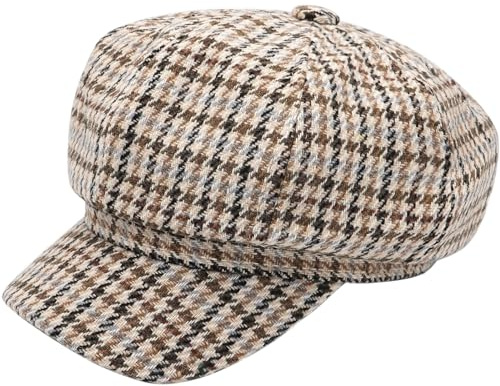WULIQIUQIU Französische Baskenmütze für Damen, Winter, Newsboy Cap Frühling Outdoor Sonnenhut, B-beige, Einheitsgröße