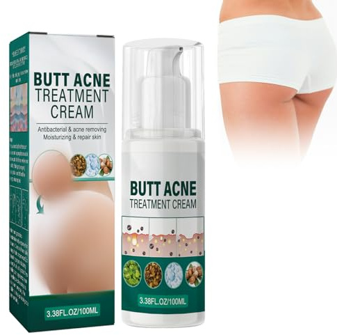 Crème Contre L'acné Pour Les Fesses, Crème Pour Les Boutons Des Fesses, Crème Anti-Boutons Pour Les Fesses, Restaurer Une Peau De Fesses Douce Et Lisse, 100ml(A)