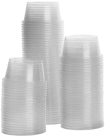Reptilvattenskål 100st Transparent Gecko Food Cups Reptil matningsskålskål Gecko matvattenbehållare för crested gecko ödlor små husdjur reptiler plastkopp