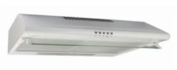 GLEM Hotte Visière Casquette aspirante blanc Largeur 60cm Débit d'air 250m3/h