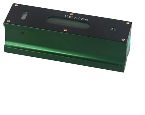 Strumento di misurazione industriale, 100 mm, 0,02 mm, livella con scanalatura a V, strumento di precisione in acciaio al tungsteno (150 mm)