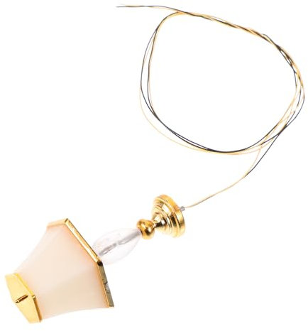 ibasenice Miniatur Tischlampe Für Puppenhaus Vintage Hexagon Design Dekorative Nachttischlampe Aus Robustem Material Für Und Fantasievolles Spielen