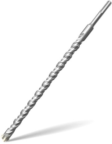 SDS Plus Punte da Trapano 18x350MM,con 4 punte in metallo duro e doppia vite, per calcestruzzo, pietra, pietra naturale