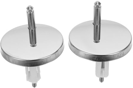 Anneome 2 Pares Tornillos de Plástico para Asiento de Inodoro con Tapones de Expansión de Goma Kit de Fijación Rápida para Montaje Superior Repuestos para de Asiento