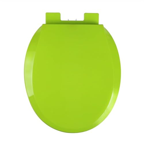WDWDW Sedile WC Rotondo colorato con Chiusura Ammortizzata lenta - Sgancio rapido, Facile da installare e Pulire