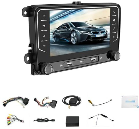 LIXSAZSE Bluetooth Car Radio With Hands-free System Car Play For Enhanced Connectivity Built-in GPS Antenna FM Radio WIFI