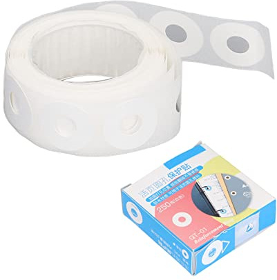 Adesivi di rinforzo per fori, adesivi di rinforzo per perforatori Cerchi di rinforzo di carta per produzione fai-da-te in PVC per rinforzi di fori di carta (White)