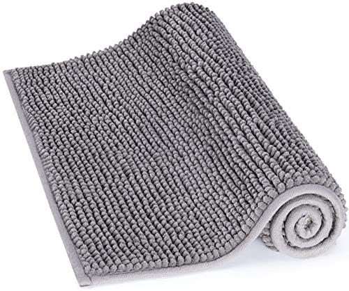 Lifewit Badematte rutschfest Badvorleger Weich Badteppich Waschbar Duschvorleger aus Chenille Teppich für Badezimmer Küche Schlafzimmer