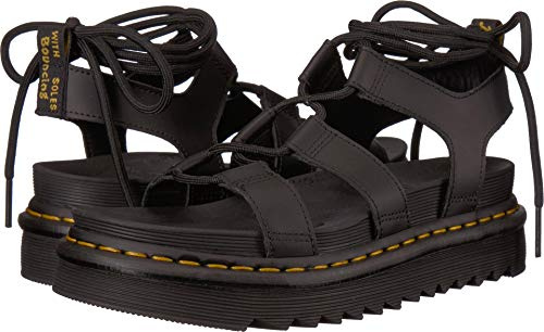 Dr. Martens Women's Nartilla, Black Hydro, 7 Women/6 Men
