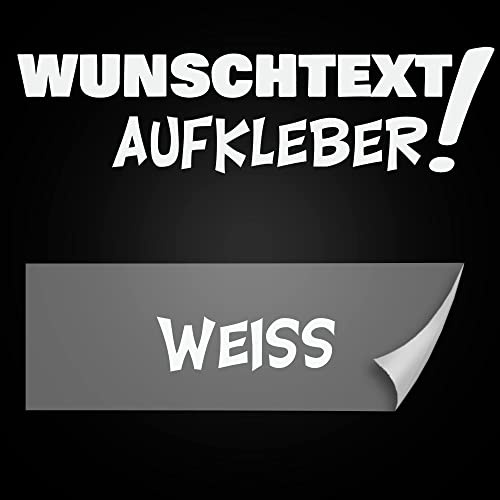 Aufkleber Buchstaben Zahlen Wunschtext selbst gestalten inkl. Vorschau ab 10 bis 100cm Länge (010 weiss)