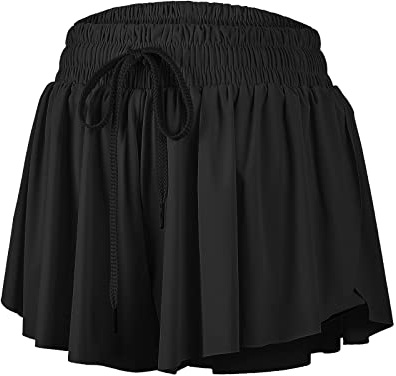 Blaosn Pantaloncini Sportivi fluidi da Donna, per Palestra, Yoga, Allenamento, Corsa, Tennis, Comodi, Abbigliamento Carino Casual Estivo
