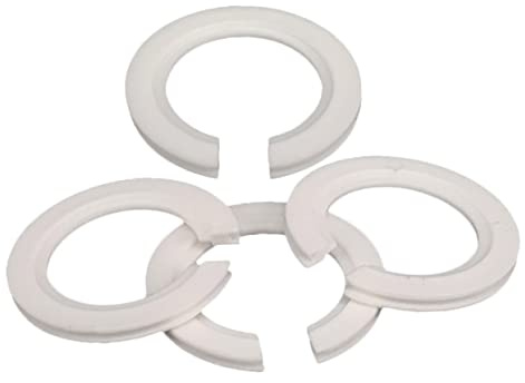 ORFOFE Lampe Schatten Adapterring 4 Stück E27 Zu E14 Konverter Kunststoff Lampenschirmadapter Kompatibel Mit Europäischen Lampenschirmen Weiß 45x29x4mm