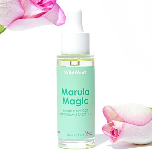 WildMint Marula Magic Natural Face Oil | Softening & Healing Marula Facial Oil for Sensitive, Dry, Mature & Menopause Skin | Reduces Redness & Irritation | UK Made Vegan & Cruelty-Free Skincare | 30ml