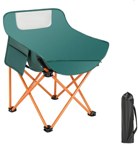 Rordigo Wandern und Strand Tragbarer Klappbarer Campingstuhl, Outdoor-Stuhl mit Aluminiumrahmen, Grün