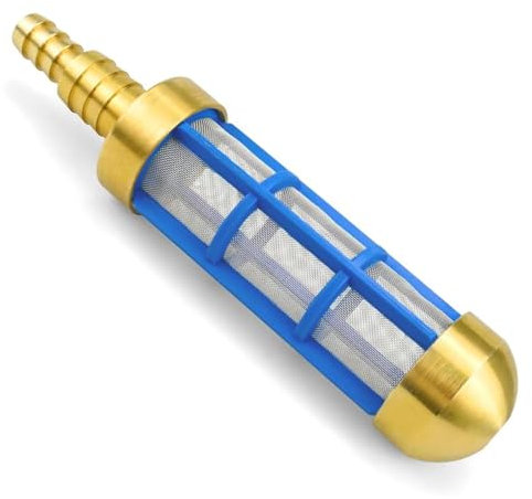 DXphita Pressure Washer Filter Brass 3/4'' 5/8'' Hose Water Suction Strainer Pickup Filter Hose Inlet Strainer for Water Tank Connection to Suction Hose Accessories