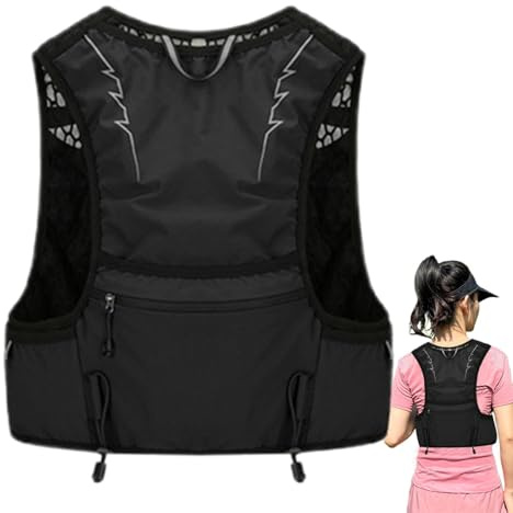Rrlihjgu Mochila con chaleco de hidratación para correr, mochila de carreras de sendero, mochila con vejiga de hidratación impermeable - Mochila para vejiga de agua, bolsa de hidratación para correr