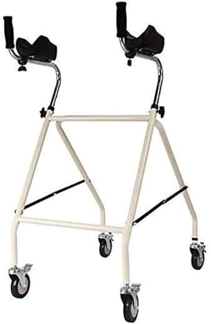 Gehhilfe, Gehbock, Leichtgewicht Gehgestell, Mit Kniestütze, Ultra-Mobilitätshilfe auf vier Rädern, höhenverstellbarem Rollator-Gehgestell