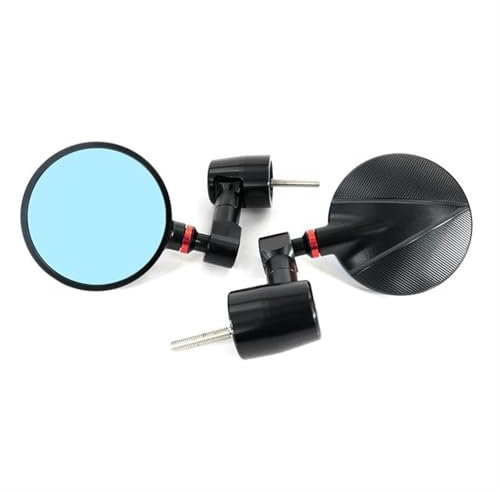 YUQUDGELKY Motorrad Für Kawasaki Z125 Z250/Z250SL Z300 Z650 Z750 Z800 Z900 Z1000 Motorrad Rückspiegel Lenkerendenspiegel Zubehör(ROT)