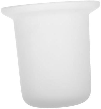 ARTSEWPLY Wc Bürstenhalter Glas Mattiert Wandmontiert Badezimmerhalterung Mit Rutschfestem Becher Zur Platzsparenden Aufbewahrung