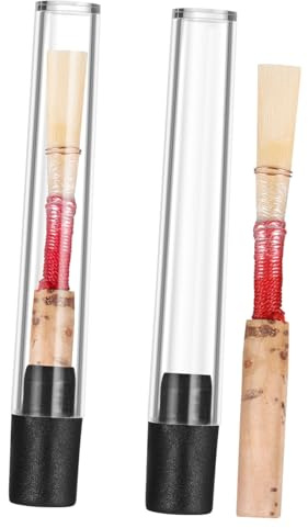 TOYANDONA Handgefertigte Grate 2 Stück aus Bambus Leicht Oboenrohre Professionelles Instrumentenzubehör und Zufällige Farbe für Oboe bei Auftrittsanlässen