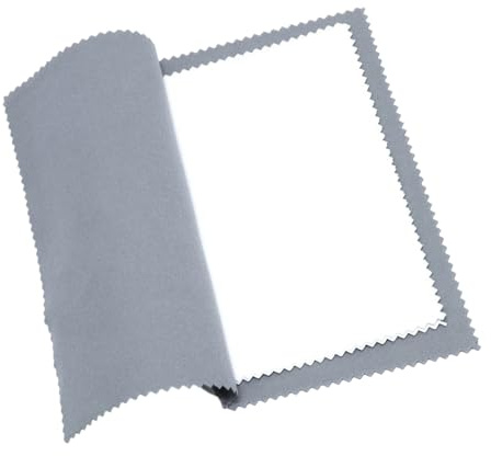 Whoasyst Easy to Use Polishing Cloth Set Accessory for Jewelry and Silverwares Large Sturdy Cotton Cloths Daily Use Household Multipurpose Metal Polish