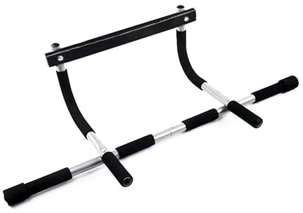 Multi-Function Doorway Pull-Up Bar for Home Gym No-Drill Chin-Up Bar with Foam Grip Handles Upper Body Workout Equipment for Pull-Ups, Push-Ups, Dips, and Sit-Ups Heavy-Duty Steel Frame