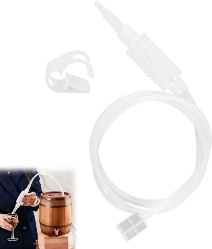 JiaHeHe Brew - Tubo de sifón de silicona de 2 metros, reutilizable, con filtro de bomba, pinza de sujeción para vino, cerveza, cerveza casera, sifón para transferencia de líquidos
