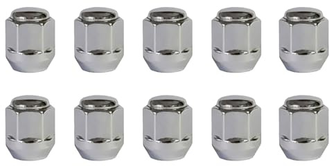 TRACER 10x Radmuttern M12x1.5 Kegelbund geschlossen 60° 25mm | Schlüsselweite 19mm kompatibel mit KIA Besta Cadenza I Cadenza II Carens I Carens II