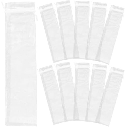 Hemobllo Weiße Organzabeutel Tragbar und Multifunktional 20 Stück mit Kordelzug aus Leichtem Organza für Hochzeit und Geschenkverpackung