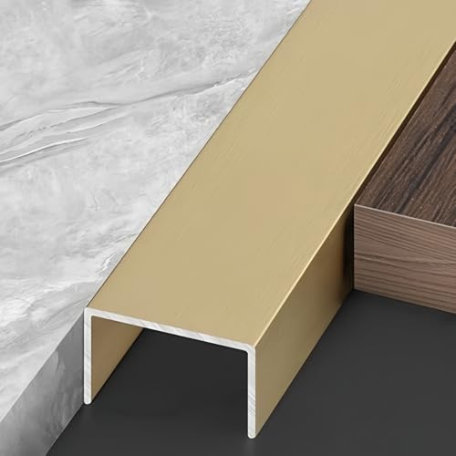 Coayuou Baguette Angle Mur Profilé en U 100cm* 3 Pièces Profile Aluminium Carrelage Baguette Sol Parfait pour La Construction, Décoration Et Rénovation, Résistant Et Esthétique(Bronze,25mm)