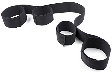 BROWOL Handschellen Fußschellen Nylon Erotik Bett Sets Fesseln BDSM Sex Bondage