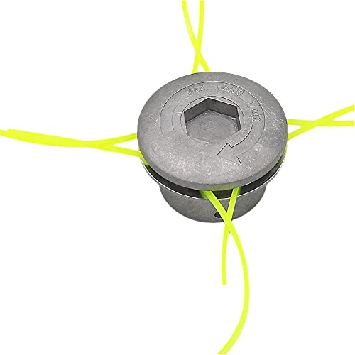 SWNKDG Aluminium Fils Tête Coupe-Bordure Tête Double Fil Bobine Tête Fil Nylon pour débroussailleuse à Essence Tondeuse à Gazon