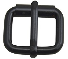 Wuuycoky Rollschnalle für Gürtelriemen, 5,1 x 3,8 cm, Schwarz, 4 Stück