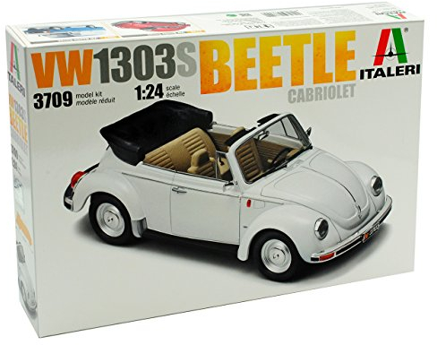 Italeri Volkwagen Käfer 1303S Cabrio Weiss Offen 1972 3709 Kit Bausatz 1/24 Modell Auto Modell Auto