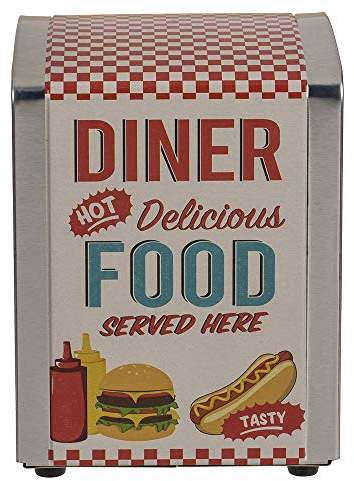 OOTB 71/3220 Distributeur de Serviettes Métal Diner 14 x 10 cm Multicolore
