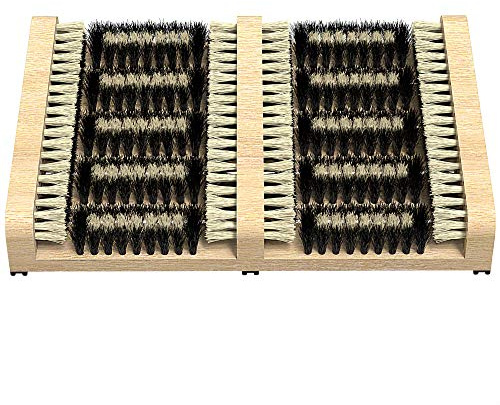SCRUBIT Boot Scrubber Shoe Brush – Outdoor Boot Brush for Snow & Ice, All Weather Shoes & Boots Cleaner, Removes Snow, Sand and Mud – 14.2 x 10 in. Boot Scraper Door Mat