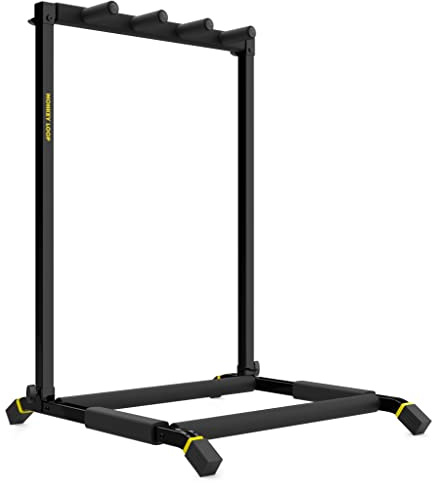 MONKEY LOOP Floor Prime 3 - Soporte de Suelo para 3 Guitarras o Bajos - Soporte Compatible con Guitarras Eléctricas y Bajos Eléctricos - Apoyos Rellenos de Espuma - Resistente a los Arañazos