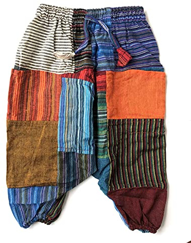 HCZ Bombacho Hippie Pantalon pour enfant - Multicolore - L