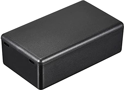 sourcing map Mini-Abzweigdose, staubdicht, 72 x 42 x 23 mm, ABS, für elektrische Projekte, Schwarz, 2 Stück