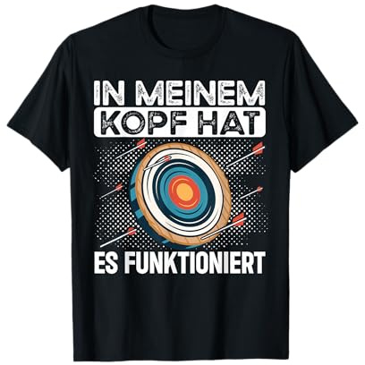 Bogenschütze Geschenke Bogenschiessen Bogensport T-Shirt für Damen, Herren, Männer und Frauen mit Kurzarm, Schwarz, S