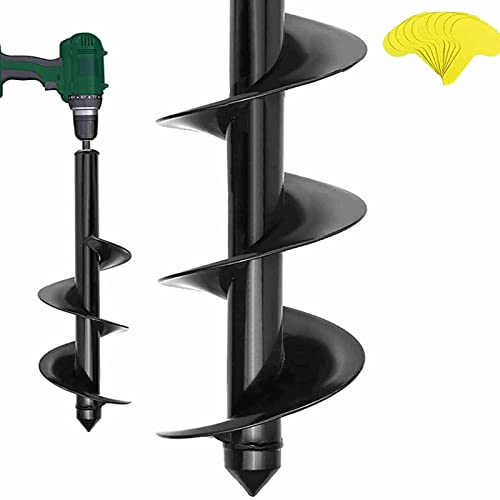SYITCUN 9x40cm Punta Trapano a Spirale Dritto, Lega di acciaio trivella a coclea per Terreno