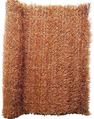 BONERVA Título Seto Artificial Decorativo con 36 Varillas por Metro para Patios, Balcones, Vallas y Jardines 85% Ocultación | Fácil instalación, sin Mantenimiento, Anti UV. (Marrón, 1,5x3 Metros)