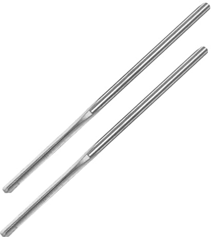 sourcing map 2 Stück Hartmetall Reibahle 1.6 mm, 3 Schneidig, H7 Genauigkeit, Maschinenreibahle für Metall Holz Loch Reiben, Gerade Nut Hochgeschwindigkeitsstahl Werkzeug