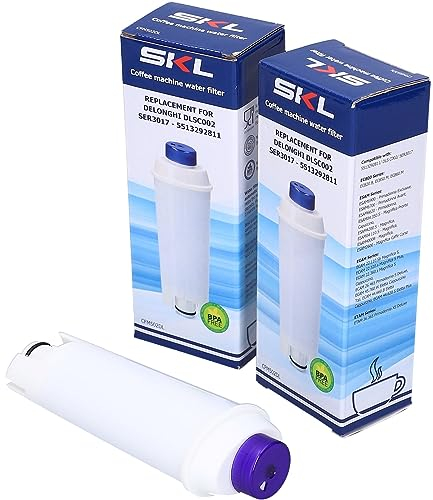 Filtre à eau Cartouches compatibles avec DeLonghi pour machine à café automatique 5513292811 DLSC002 DLS C002