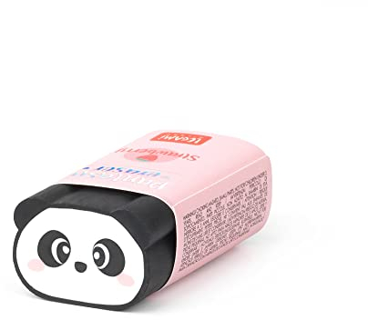 Legami GP0004 - Caoutchouc parfumé, Panda Pantastic, 1,7 x 5 cm, parfum fraise, gomme à effacer souple, effacement propre et précis