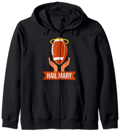 American Football Hail Mary Hailmary Herren Lustig Geschenk Kapuzenjacke
